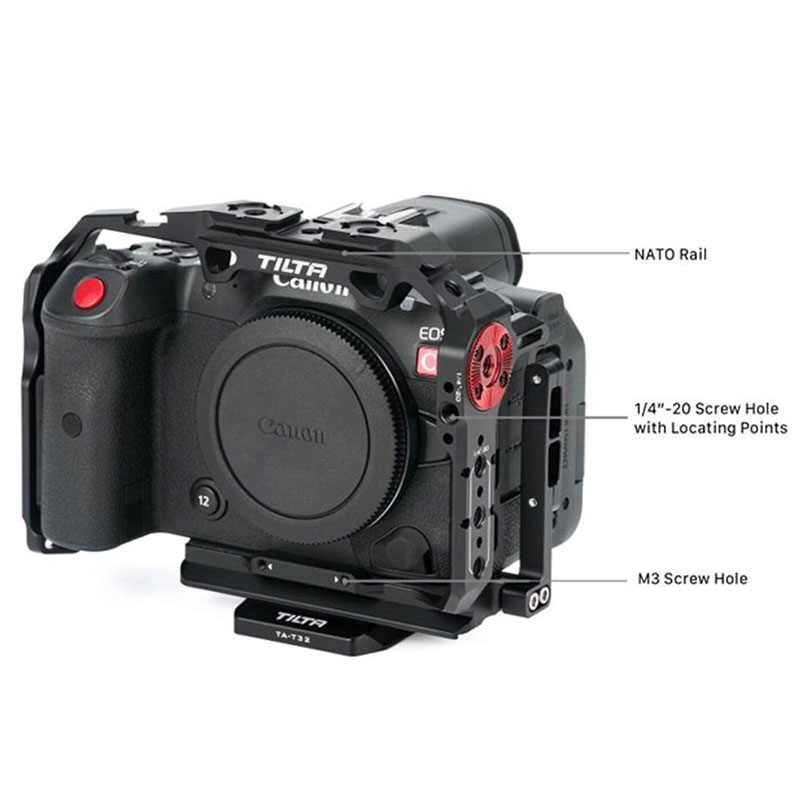 Full Camera Cage for Canon R5C - Black TA-T32-FCC-B