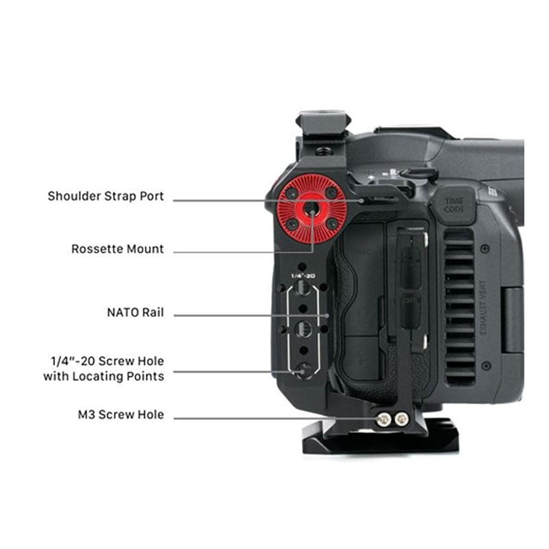 Full Camera Cage for Canon R5C - Black TA-T32-FCC-B